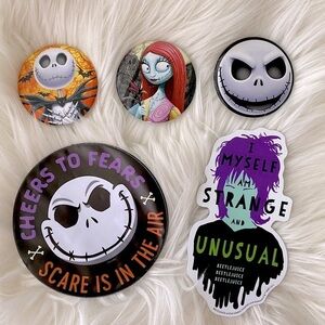 Nightmare Before Christmas and Beetlejuice Fridge Magnet Bundle